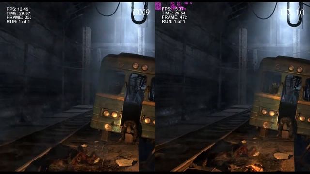 Metro 2033 Very High DX9 vs DX10 Benchmark 1.02 смотреть онлайн