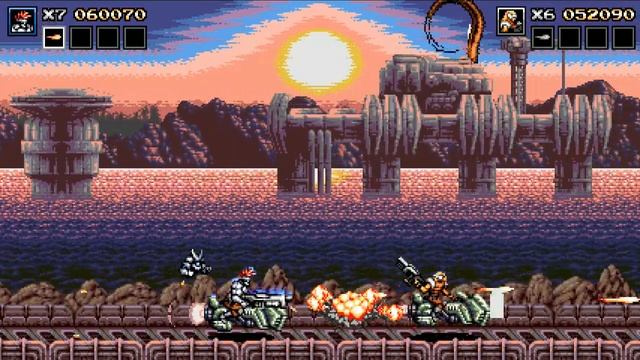 УБЕЙ 100000 РОБОТОВ и МОНСТРОВ - Спасаем ПЛАНЕТУ ♦ Blazing Chrome смотреть онлайн