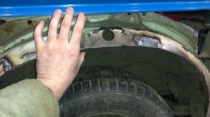 VW T4 - ЗАМЕНА ЗАДНЕГО ПРАВОГО КРЫЛА