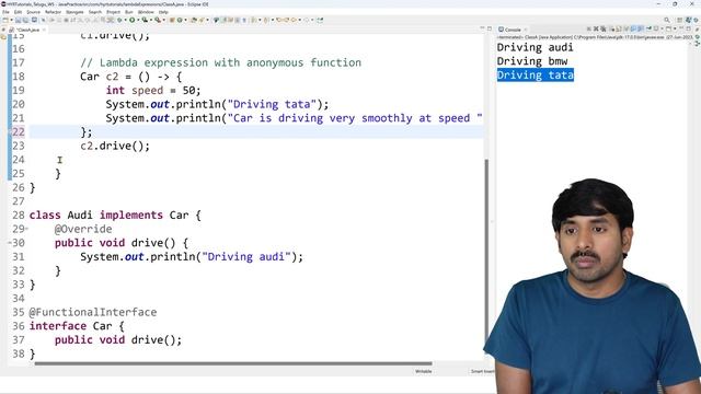 P62 - Lambda expressions in java | Core Java | Java Programming | смотреть онлайн