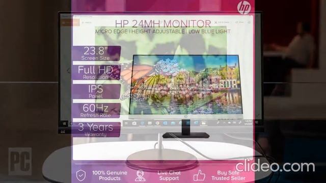 HP 24mh FHD Monitor - Computer Monitor with 23.8-Inch IPS Display (1080p) смотреть онлайн