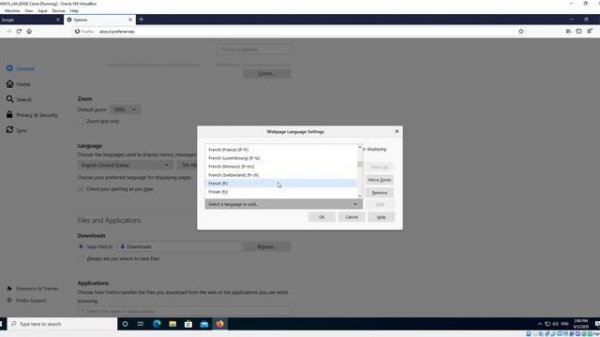 Change browser language in Mozilla Firefox on Windows