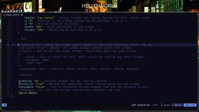 How To Set Up EWW: Hello World | Hyprland | Arch Linux