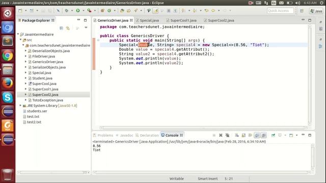 JAVA (Intermédiaire) - 96 - La généricité en Java (Partie 3/6) смотреть онлайн