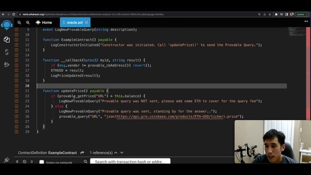 Provable (Oraclize) Oracle Smart Contract With Remix смотреть онлайн