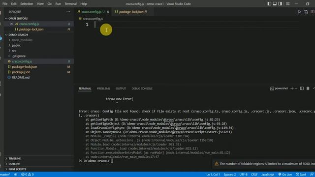 Error: craco: Config file not found. check if file exists at root ( craco.config.js,.....) in React смотреть онлайн
