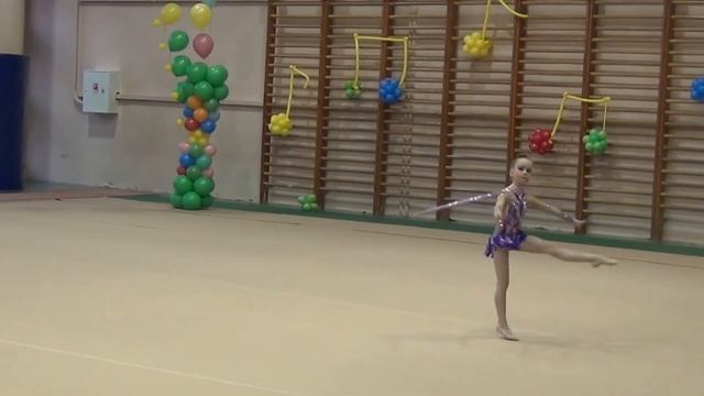 Ляхова Настя 2006 Обруч Воробьёвы Горы 26.03.2016 смотреть онлайн