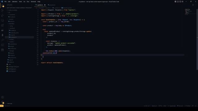 REST API Basic Series (Express, Typescript) - 09 Update An Existing Product Using PUT Request смотреть онлайн