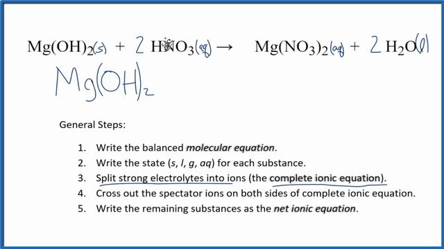 How to Write the Net Ionic Equation for Mg(OH)2 + HNO3 = Mg(NO3)2 + H2O смотреть онлайн