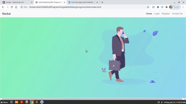 landing page design and image transition effect | webpage design using bootstrap смотреть онлайн