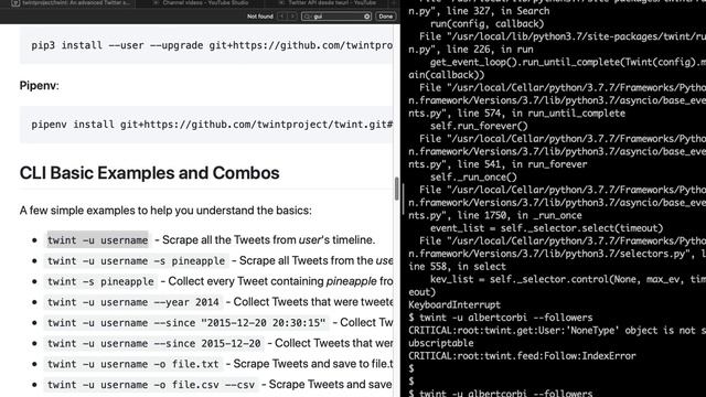 Twitter (scrapping) desde twint смотреть онлайн