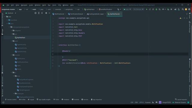 How to send notification when work assigned | Kotlin, Firebase Cloud Messaging, Rest API| Part 8 смотреть онлайн
