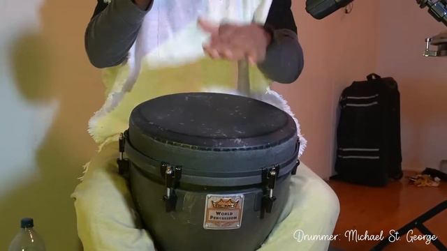 12" Remo Mondo Djembe World Percussion Acousticon Skyndeep drum. Demonstrated by Michael St. George смотреть онлайн