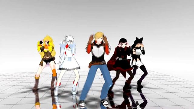 【MMD RWBY】Gangnam Style - Team RWBY (feat. Jaune) смотреть онлайн