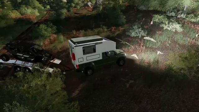 SOLO TRUCK CAMPING IN THE WOODS! | CAN-AM MAVERICK | FARMING SIMULATOR 2019 смотреть онлайн