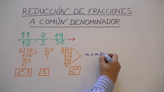 Reducir fracciones a común denominador por el método del mínimo común múltiplo смотреть онлайн