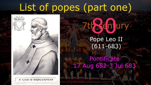 List of popes part one смотреть онлайн