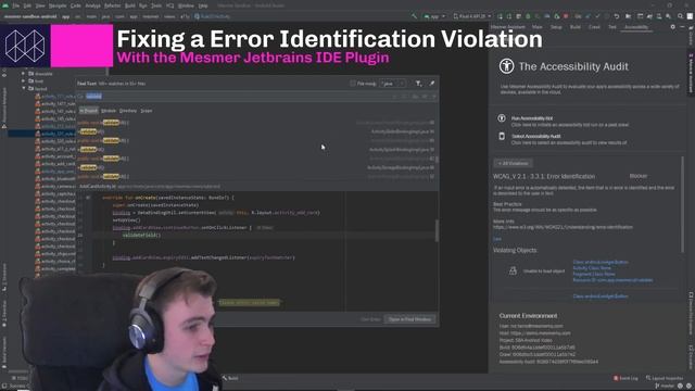 How to fix Android WCAG 3.3.1 Error Identification Accessibility Violations | Mesmer IDE Plugin смотреть онлайн