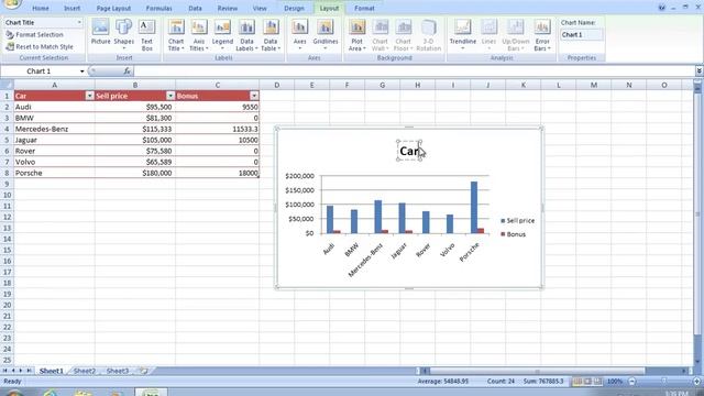 How to create an Excel 2007 bar Graph смотреть онлайн