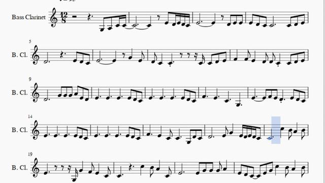 Bass Clarinet Sheet Music: How to play Perfect by Ed Sheeran смотреть онлайн