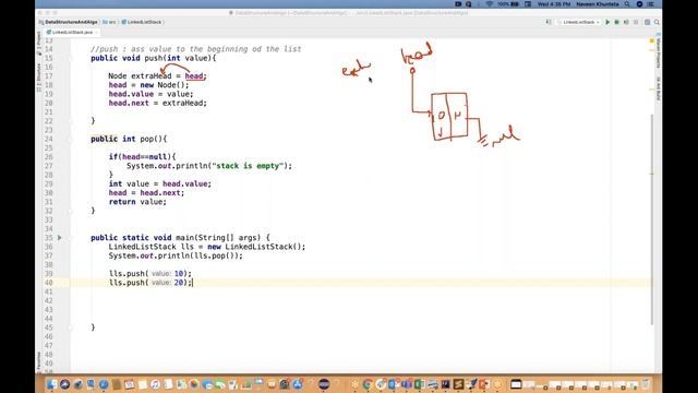 #26 - Implement stack using Linked List in java - DataStructure Series Part 2 смотреть онлайн