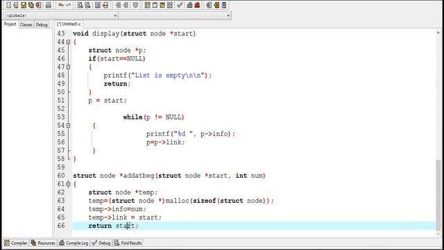 D.S Tutorial 5.3: Linked List Add nodes at the beginning смотреть онлайн