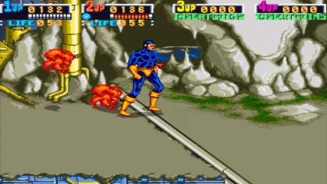 X Men Arcade/Радиоактивные люди Прохождение Cyclops & Wolverine смотреть онлайн