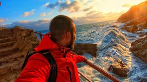 КРЫМ. ДИКИЙ ШТОРМ. СПАСАЕМ КОТА.