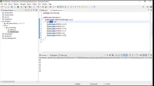Operators in Java Part-1 || Java Series || #100dayschallenge смотреть онлайн