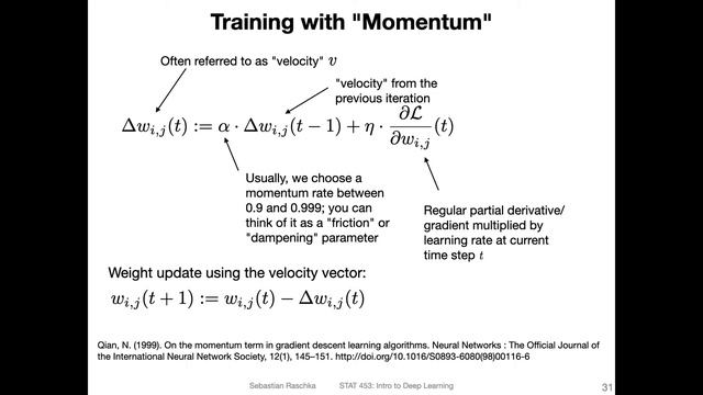 L12.3 SGD with Momentum смотреть онлайн