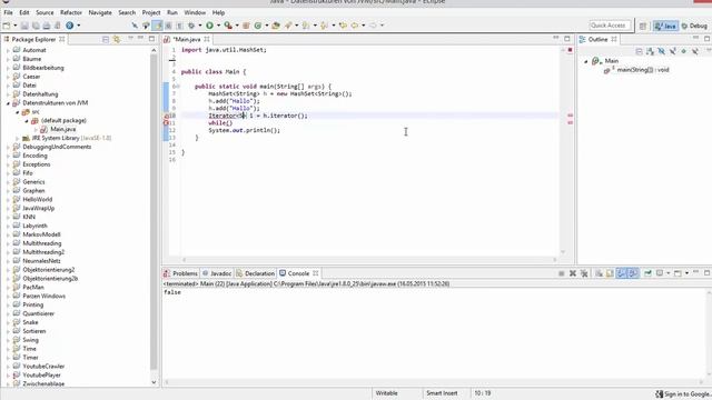 Java Tutorial - HashSet смотреть онлайн