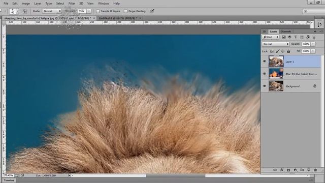 Photoshop Tutorial | Blend Background Creatively with smudge Tool смотреть онлайн
