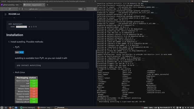 Linux Mint Cinnamon 20.2 - eps 5 - Adding autotiling to i3-gaps смотреть онлайн