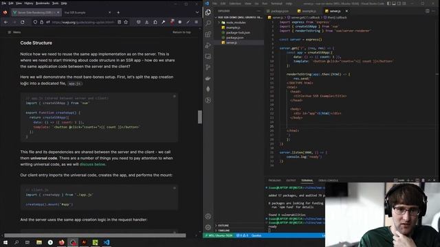 Vue Simple SSR Tutorial смотреть онлайн