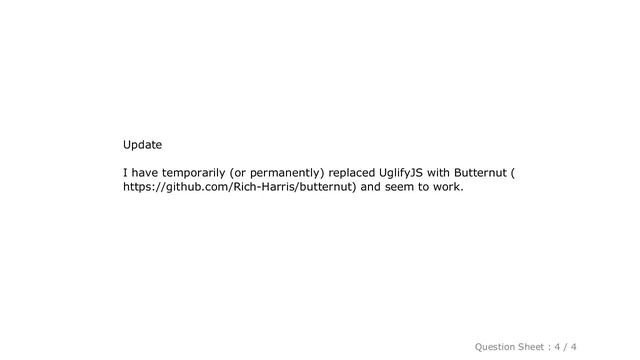 JavaScript : UglifyJS throws unexpected token: keyword (const) with node_modules смотреть онлайн