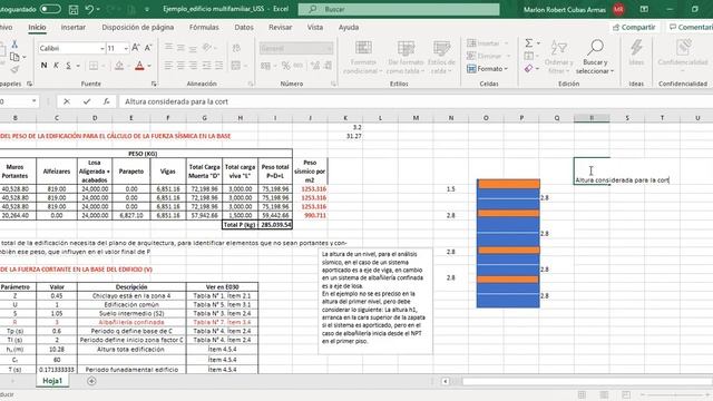 Análisis estructural de un edificio de albañilería con Excel_Parte 3 смотреть онлайн