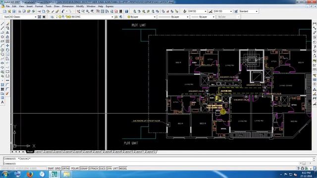 M.E.P. Drawing For GAS layout 2D auto CAD of UAE in Building line.Sample смотреть онлайн