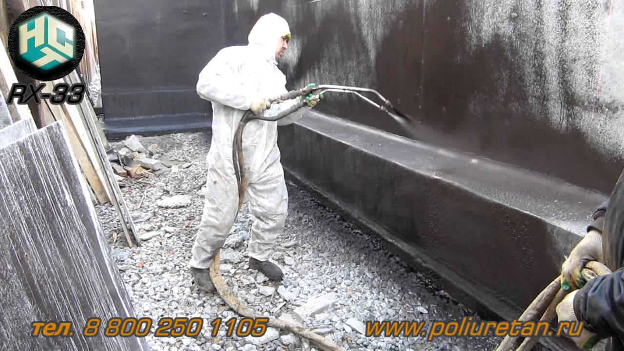 Гидроизоляция Жидкой Резиной, фундамент (RX-33) смотреть онлайн