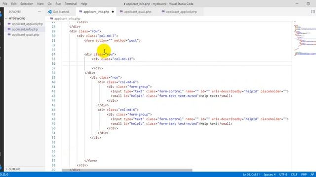 PHP Applicant Info Form смотреть онлайн
