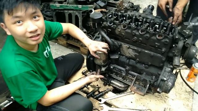 ISUZU C240 PKJ  ENGINE DISMANTLING (OJT) PART 1