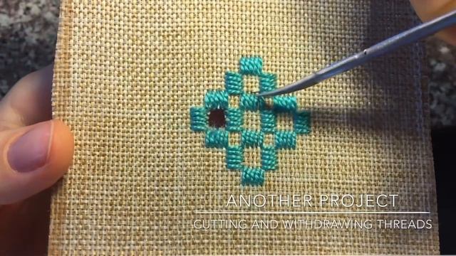 Dove's Eye Filling Stitch. Хардангер.  Hardanger.  Kloster Blocks.