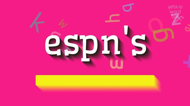 ESPN'S - HOW TO SAY ESPN'S? #espn's смотреть онлайн