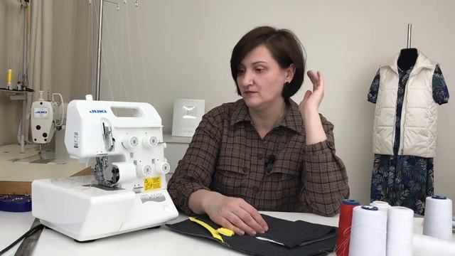 Обзор по работе на оверлоке JUKI MO-654DE смотреть онлайн