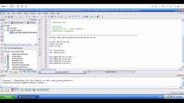 ESOGU Digital LAB, Experiment 8, PreLAB 1. Xilinx ISE Kullanımı смотреть онлайн