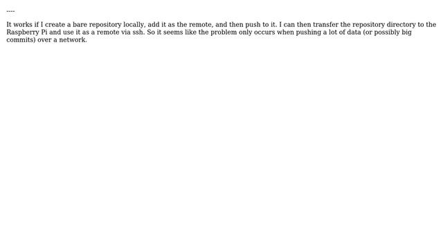git: "pack has bad object" when pushing to remote смотреть онлайн
