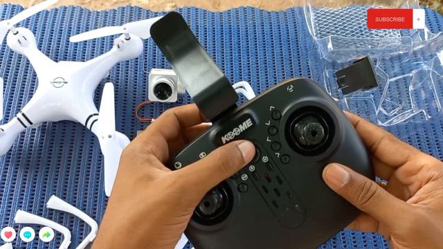 Unboxing & Introducing Koome Quadrone Camera. Wifi Contecting Play By Kidstoys