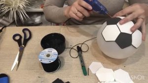 Светильник из изолона «Мяч». Бесплатный МК