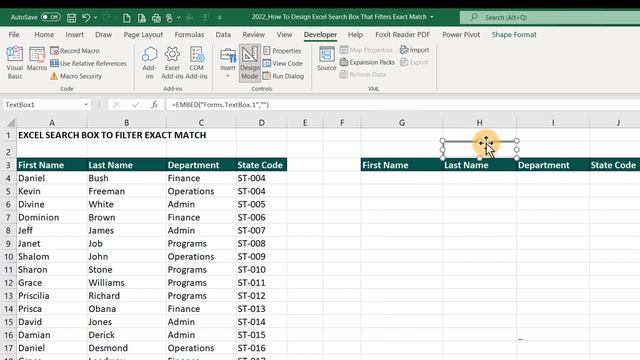 ?HOW TO DESIGN A SEARCH BOX THAT FILTERS EXACT MATCH IN EXCEL смотреть онлайн