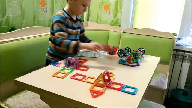 3D Магнитный Конструктор, собираем разные фигуры и машины, развиваюшие игрушки смотреть онлайн