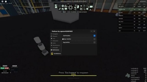 скрипт Parkour топовый скрипт на Parkour (script Parkour top script on Parkour)